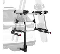 VEVOR Hitch Mounted Ski & Snowboard Rack, Fits 2-Inch Receiver, Carries up to 6 Pairs of Skis or 4 Snowboards, Hitch-Mounted Rack for Car with Key Lock, Security Strap, Tilt Access, Rubber Padding