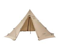 VEVOR Hot Tent for 4-6 Persons, Portable Winter Tipi Tent with Stove Jack, Waterproof Canvas Camping Tents, Lightweight 4 Season Shelter Tents for Hiking Fishing Backpacking, L Size
