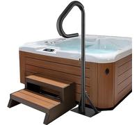 VEVOR Hot Tub Handrail, 360 Rotatable Spa Side Handrail with 35"-57" Adjustable Height, Rust-proof Aluminum Spa Step Hot Tub Hand Rail with Slide-Under Mount Base for Indoor & Outdoor, 600LBS Capacity