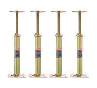 VEVOR House Floor Jacks, 4 Pack, 11.6"-16" Height Range, 2500 lbs Max Load Capacity Per Unit, Adjustable Support Beam Basement Jack Post for Leveling, Galvanized Telescoping Jack for Temporary Support