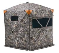 VEVOR Hunting Blind, 6-7 Person Ground Blinds with Carrying Bag, Portable Camouflage Tent, Reinforced Durable Concealed Shelter with Silent Zipper Door and Window, for Turkey and Deer