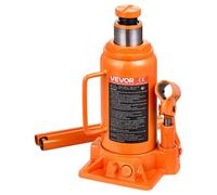 VEVOR Hydraulic Bottle Jack, 12 Ton (26455.5 lbs) Capacity, 8.1-15.7 Inch Lifting Range, Heavy Duty Welded Bottle Jack for Car, SUV, Pickup, Auto Repair, House Lift and Agricultural Equipment, Orange