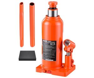 VEVOR Hydraulic Bottle Jack Load 12 Tons for Garage Workshop | Lifting Stroke 230 to 440 mm, Multi-directional Jack with Long Handle, Saloon, SUV, Pickup, Truck, Bus