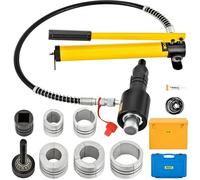 VEVOR Hydraulic Exhaust Pipe Expander, 4.1 to 10.8 cm size, 10 T Manual Hydraulic Pipe Stretcher w/4 Dies and 2 Storing Case for Copper, Aluminum Tube