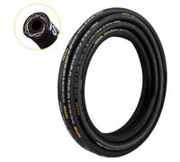 VEVOR Hydraulic Hose 1/4 inch x 328 ft, Coiled Hydraulic Hose 5800 PSI, Rubber Hydraulic Hose with 2 High-Tensile Steel Wire Braid, Bulk Hydraulic Hos