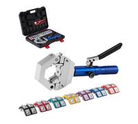 VEVOR Hydraulic Hose Crimper, Hydra-Krimp AC Hose Crimper Kit | with 7 Dies Snap-On, Integral Manual Hydraulic A/C Hoses Crimping Tool Automotive&Air Conditioning Repair - Carrying Case
