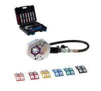 VEVOR Hydraulic Hose Crimper Split A/C Hoses Crimper Kit with 7 Crimping Dies