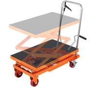 VEVOR Hydraulic Lift Table Cart 330 lbs Manual Double Scissor Lift Table 50"