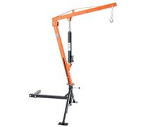 VEVOR Hydraulic Pickup Truck Crane, 1000 lbs Capacity, 360° Swivel, Hitch Mounted Crane with Three Boom Capacities of 500 lbs, 750 lbs & 1000 lbs, for Lifting Goods in Construction, Forestry, Factory