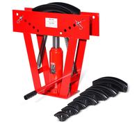 VEVOR Hydraulic Pipe Bender, 16 Ton Manual Copper Exhaust Pipe Bending Machine with 8 Dies (1/2" - 3") and 90-180° Adjustable Rollers, Heavy-Duty Pipe Tube Bender for Piping Railing Construction