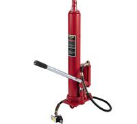 VEVOR Hydraulic/Pneumatic Long Ram Jack, 8 Tons/17363 lbs Capacity, with Single Piston Pump and Clevis Base, Manual Cherry Picker with Handle, for Gar