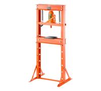 VEVOR Hydraulic Shop Press, 20 T H-Frame Shop Press with Press Plate & Triangular Support, Stable Garage Floor Adjustable Hydraulic Press with Relief Valve, Fit for Bending, Straightening & Stamping