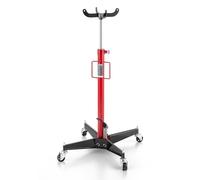 VEVOR Hydraulic Transmission Jack, 1100 lbs / 0.5 Ton Lifting Capacity Telescoping Transmission Jack with Foot Pedal, 360° Swivel Wheel, 44-73.6 in High Lifting Height, Lift Hoist for Garage/Shop