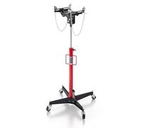 VEVOR Hydraulic Transmission Jack, 1100 lbs / 0.5 Ton Lifting Capacity Telescoping Transmission Jack with Foot Pedal, 360° Swivel Wheel, 50-79.5 in High Lifting Height, Lift Hoist for Garage/Shop
