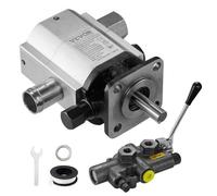 VEVOR Hydraulic Wood Log Splitter Pump Kit, 60.6 L/min, 2 Stage 27.6MPa Aluminum Hydraulic Gear Pump, with Valve 2.54 cm Inlet 1.27 cm NPT Outlet 3600
