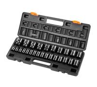 VEVOR Impact Sockets Set 1/2 Inch Drive 26PCS Standard Length Impact Set 6-Point