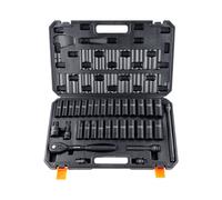 VEVOR Impact Sockets Set 33pcs 6-Point 1/2in Drive Bit Ratchet Tool Kit Case