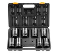 VEVOR Impact Sockets Set 8pcs 6-Point 2.5 cm Drive Bit Ratchet Tool Kit Case