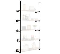 VEVOR Industrial Pipe Shelf 5 Tier 2PCS 11.8in W Wall-Mount Planks NOT Included
