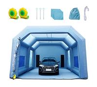 VEVOR Inflatable Paint Booth, 33x20x13ft Inflatable Spray Booth, High Powerful 950W+1100W Blowers Spray Booth Tent, Car Paint Tent Air Filter System for Car Parking Tent Workstation Motorcycle Garage