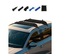 VEVOR Inflatable Soft Roof Rack Bars, 37.6-Inch Universal Car Roof Rack Pads, 88LBS Loading Luggage Kayak Carrier with 2 Tie-Down Straps & Ropes, Hand Air Pump, Storage Bag for Canoes Surfboards SUPs