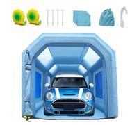 VEVOR 20x10x8ft Inflatable Paint Booth, Inflatable Spray Booth, High Powerful 480W+750W Blowers Spray Booth Tent, Car Paint Tent Air Filter System for Car Parking Tent Workstation Motorcycle Garage