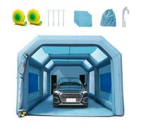 VEVOR Inflatable Spray Booth Car Paint Tent 26x15x11ft Filter System 2 Blowers