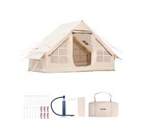 VEVOR Inflatable Tent for Camping 3-5 Person Glamping Tent with Pump Easy Set up