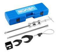 VEVOR Inner CV Axle Puller Tool Set with 5/8 in-18 Slide Hammer & 2-Inch 2.5-Inch CV Joint Fork Adapter, Inner CV Joint Removal Tool Kit, Heavy Duty Front Wheel Drive Axle Puller Slide Hammer Set