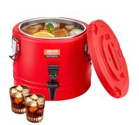 VEVOR Insulated Beverage Dispenser, 2.2 Gal/8L Thermal Hot and Cold Drink Server Dispenser with Spigot, Food-Grade Cooler Jug with 304 Stainless Steel Interior, for Tea Coffee Restaurant Outdoor
