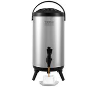 VEVOR Insulated Hot and Cold Beverage Dispenser Server 2.4Gallon Stainless Steel
