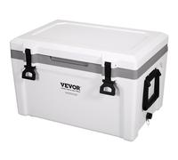 VEVOR Insulated Portable Cooler, 52 qt, Holds 50 Cans, Ice Retention Hard Cooler with Heavy Duty Handle, Ice Chest Lunch Box for Camping, Beach,