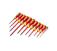 VEVOR Insulated Screwdriver Set, 11-Piece Professional Electrical Screwdriver Set, 1000V Insulated Electrician Tool Set, with Magnetic Phillips Slotted Pozi Tips, Voltage Tester, for Electricians