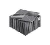 VEVOR Interlocking Drainage Mat, 12” x 12” Modular Interlocking Cushion, 12 Pcs Splicing Drainage Mats, Non-Slip Gray PP Drainage Floor Tile and Showe