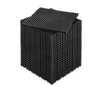 VEVOR Interlocking Drainage Mat 12 x 12 Modular Interlocking Cushion 24 Pcs Splicing Drainage Mats Non-Slip Black PP Drainage Floor Tile and Show