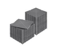 VEVOR Interlocking Drainage Mat 12 x 12 Modular Interlocking Cushion 40 Pcs Splicing Drainage Mats Non-Slip Gray PP Drainage Floor Tile and Showe