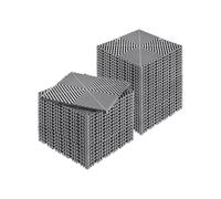 VEVOR Interlocking Drainage Mat, 12” x 12” Modular Interlocking Cushion, 40 Pcs Splicing Drainage Mats, Non-Slip Gray PP Drainage Floor Tile and Shower Mat, for Garage, Garden, Kitchen & Outdoor