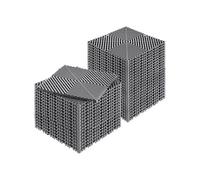 VEVOR Interlocking Drainage Mat, 12” x 12” Modular Interlocking Cushion, 40 Pcs Splicing Drainage Mats, Non-Slip Gray PP Drainage Floor Tile and Showe
