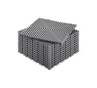 VEVOR Interlocking Drainage Mat, 12” x 12” Modular Interlocking Cushion, 40 Pcs Splicing Drainage Mats, Non-Slip Black PP Drainage Floor Tile and Shower Mat, for Garage, Garden, Kitchen & Outdoor