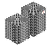 VEVOR Interlocking Drainage Mats, 12" x 12", Garage Flooring Tiles, Non-Slip PP Drainage Floor Tile Shower Mat, Self-Draining, Easy Installation, for Bathroom, Kitchen, Pool & Outdoor, Gray, 55 Pack