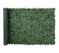 VEVOR JNF007 Privacy 1.5 x 3m Artificial Wall Screen, Greenery Ivy Fence with Mesh Cloth Backing and Strengthened Joint, Faux Hedges Vine Leaf Decoration for Outdoor Garden, Yard, Balcony, Dark Green