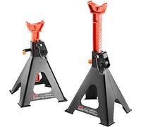 VEVOR Jack Stands, 6 Ton (13,000 lbs) Capacity Car Jack Stands Double Locking, 14.2-23 inch Adjustable Height, for lifting SUV, Pickup Truck, Car and UTV/ATV, Red, 1 Pair