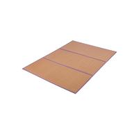 VEVOR Japanese Tatami Mat, 80 x 55 in Foldable Handwoven Natural Rattan Tatami Mat, Non-Slip & Easily Cleaned Japanese Tatami Floor Mat, Summer Breathable Sleeping Mat for Meditation Yoga Relaxation