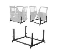 VEVOR Jeep Door Storage Cart, 4 Doors Moveable Storage Cart Rack with Thickened Rubber Cushion, Sturdy Car Door Holder Cart Fit for Jeep Wrangler JK JL/Gladiator JT 2007-2023 JK JL/Gladiator JT