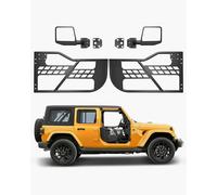 VEVOR Jeep Tube Doors, 2-Door, Hunting Style Jeep Tubular Door with Heavy-Duty Hinges & OE Latch, Jeep Doors with Rear View Mirrors, Fit for 2018-2024 Jeep Wrangler JL & 2020-2024 Jeep Gladiator JT