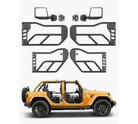 VEVOR Jeep Tube Doors, 4-Door, Adventure Style Jeep Tubular Door with DOT Certified Rear View Mirrors, Jeep Doors with Rear Mirrors for 2018-2024 Jeep Wrangler JL & 2020-2024 Jeep Gladiator JT
