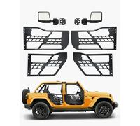 VEVOR Jeep Tube Doors, 4-Door, Hunting Style Jeep Tubular Door with DOT Certified Rear View Mirrors, Jeep Doors with Rubber Pads & Toughened Steel Tube, Fit for 2007-2018 Jeep Wrangler JK
