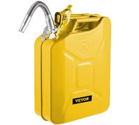 VEVOR Jerry Fuel Can, 5.3 Gallon / 20 L Portable Jerry Gas Can with Flexible Spout System, Rustproof ＆ Heat-resistant Steel Fuel Tank for Cars Trucks