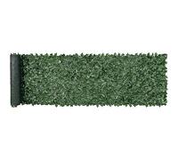 VEVOR JNF010 Privacy 1 x 4m Artificial Wall Screen, Greenery Ivy Fence with Mesh Cloth Backing and Strengthened Joint, Faux Hedges Vine Leaf Decoration for Outdoor Garden, Yard, Balcony, Dark Green