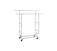 Vevor JYKCYJ4858221BPVDV0 600 lbs Heavy Duty Clothes Rack